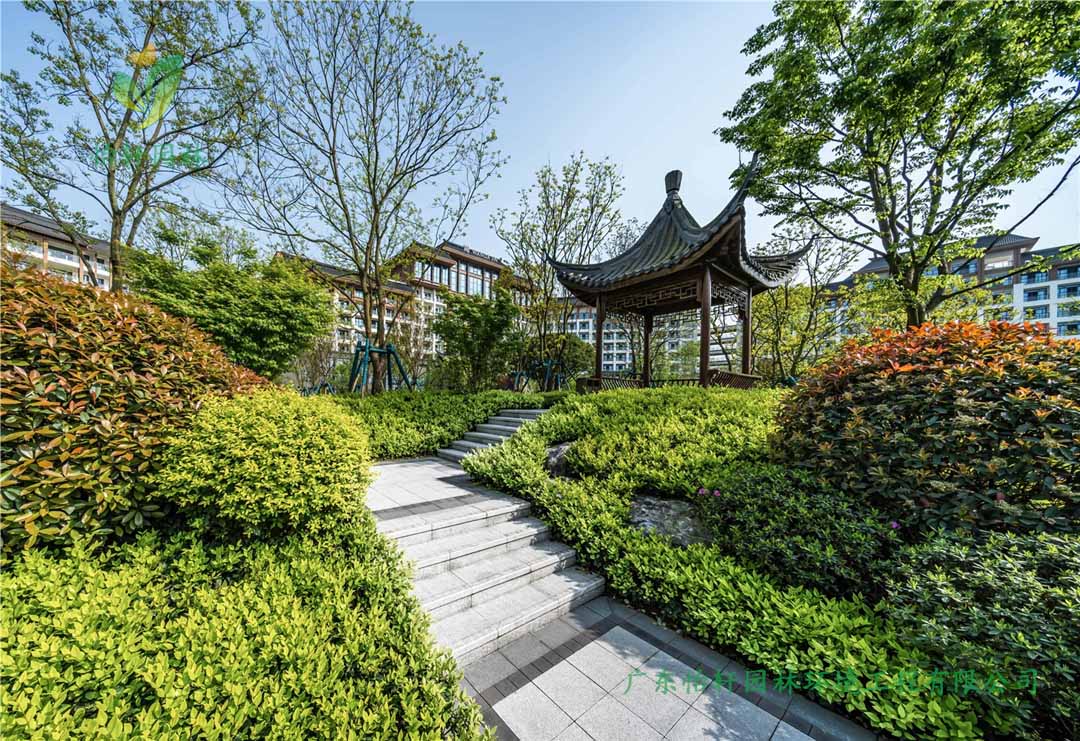 重慶融創文旅城酒店綠化工程實景圖