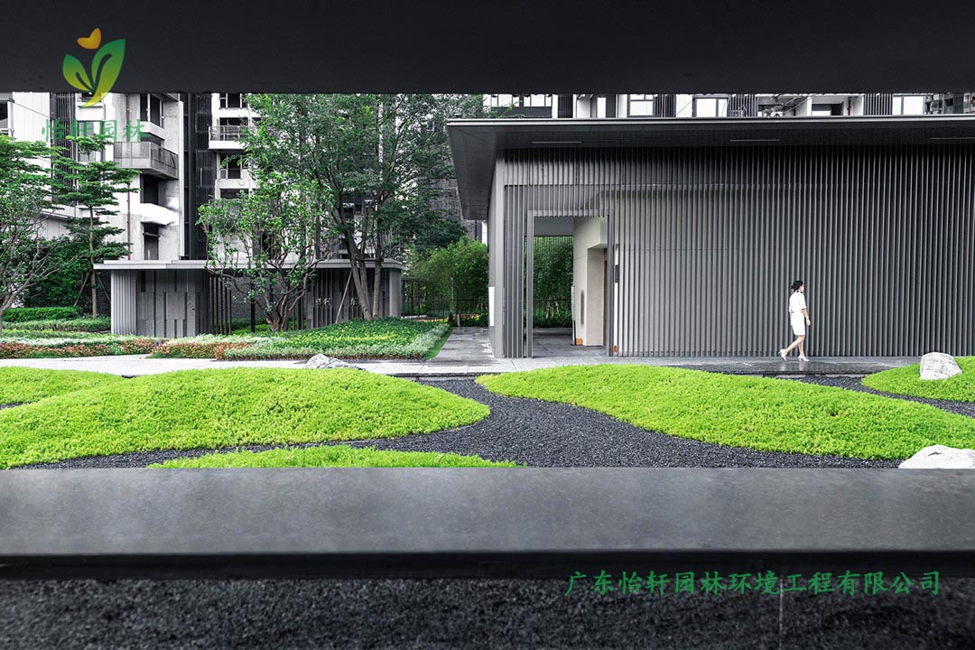 保利廣鋼225地塊住宅區綠化工程施工改造實景圖